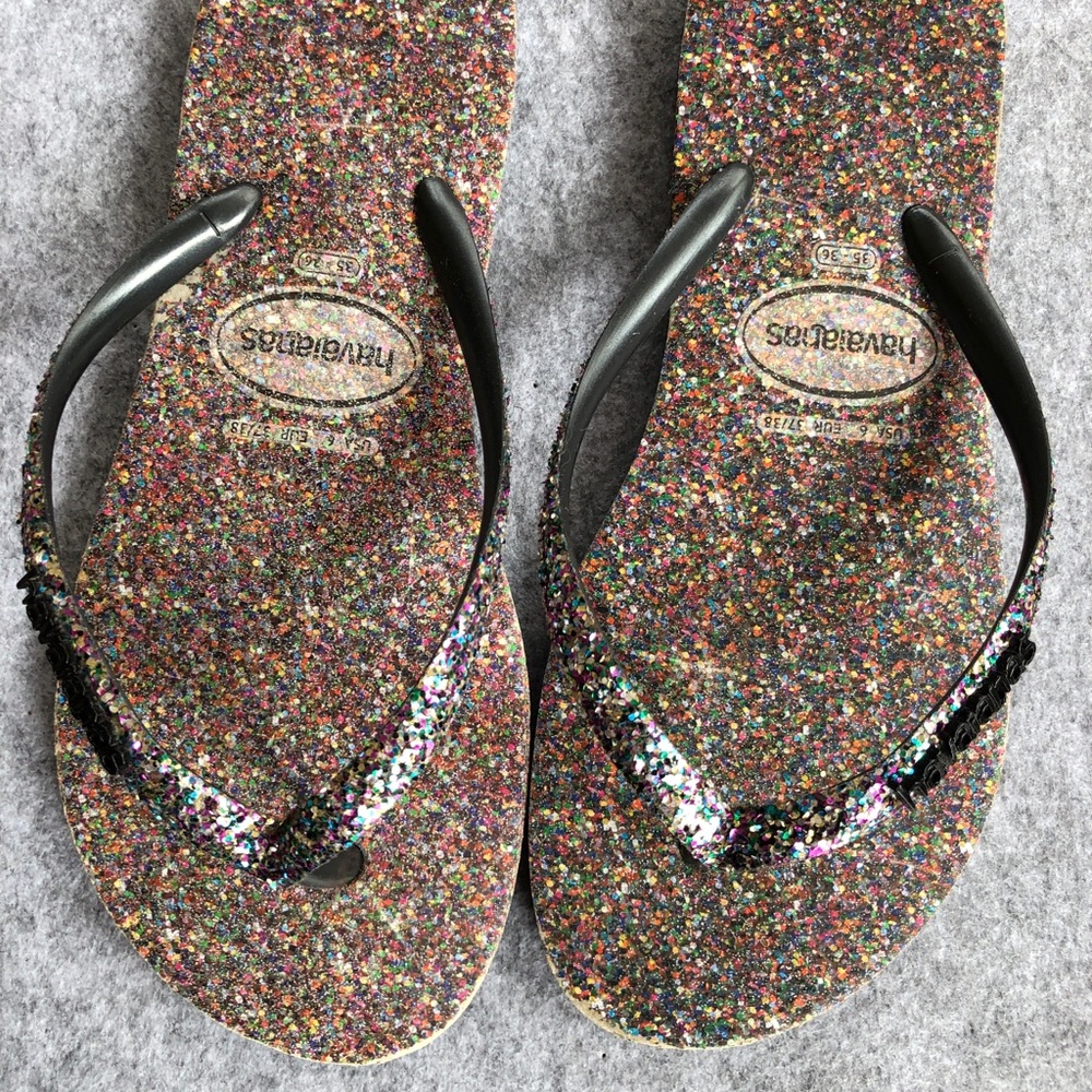 Havainas - Women’s size 6 (35-36) - glitter